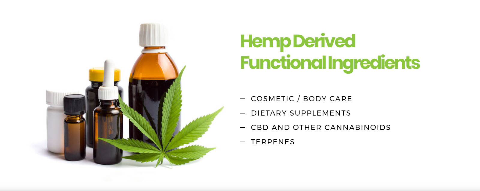 Hemp Derived Functional Ingredients